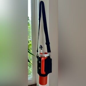 Stanley 40 oz Tigerlily Plum Cup with THE ALL DAY 40 OZ QUENCHER CARRY-ALL.